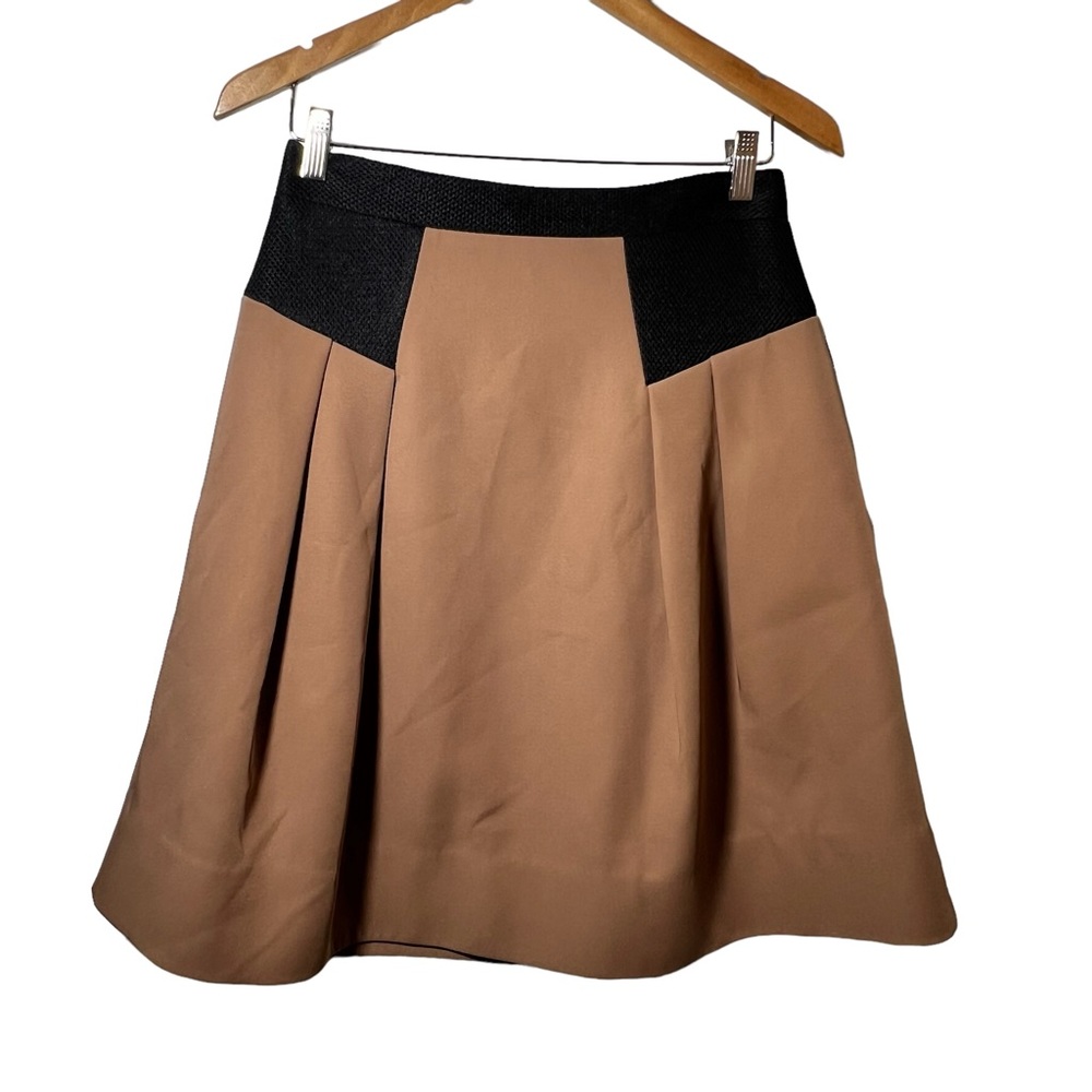 Miri‎ High Waisted Pleated A Line Midi Skirt